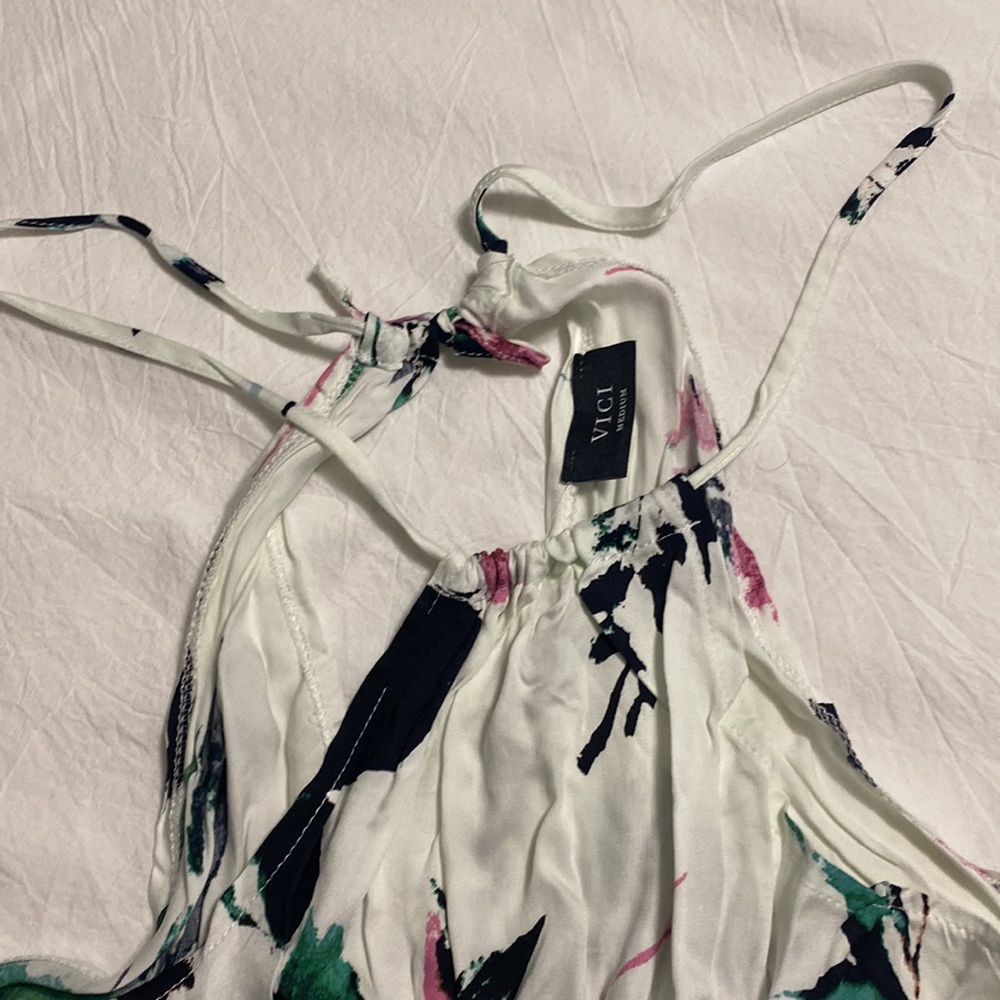 New!! Vici Floral Temple Adjustable Halter
Maxi Dress - Picture 2 of 7